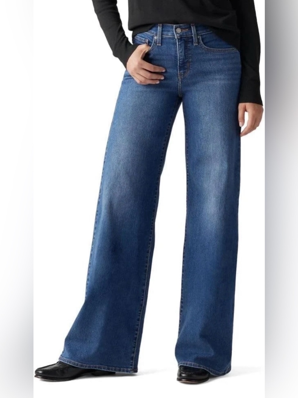 Levi's Women's 318 Shaping Wide Leg, Blue